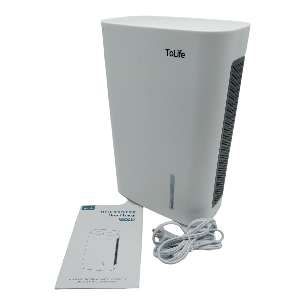 Tolife TZ-C4S White 240V 72W Portable Dehumidifier For Home Use 62Oz Used